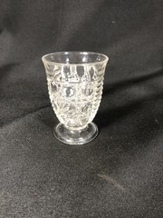 Vintage Federal Glass Windsor Button & Cane Pattern 3 7/8”Tumbler