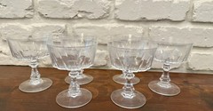 Set Of 6 Cristal D’Arque Arcoroc Petal Sherberts