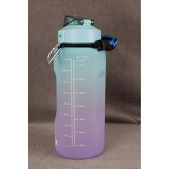 Flask Monster Tumbler plastic Multicolor Ombre 64oz 2000ml Water Bottle With Lid