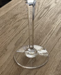 Mikasa Crystal Arctic Lights 4 Wine Hock Glasses 8-1/4”