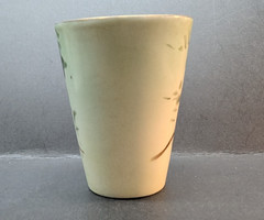 Vintage Hand Painted Porcelain Tumblers Floral Design Signed Made in Japan 3.5″