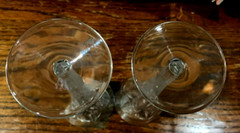 WATERFORD CRYSTAL Millennium HAPPINESS Champagne Toasting Flutes (2ea) 9-1/4″