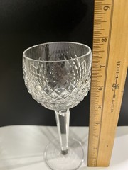 1 VINTAGE WATERFORD CRYSTAL ALANA WINE HOCK GLASS 7 3/8″ ~ MADE IN IRELAND