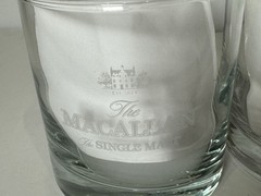 Vintage Etched Whiskey Rocks Glass Set Macallan Remy Martin Skal Barware