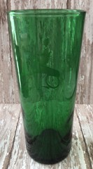 Vintage Anchor Hocking Green Drinking Glass Gas Buggy