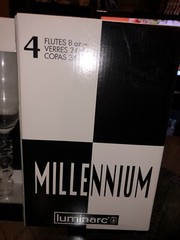 Luminarc Millenium 2000 Glasses Flutes Verres Copas Champagne Flutes Glasses NEW