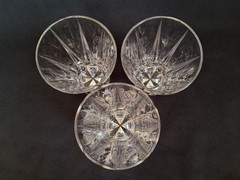 Set/3 Lenox Crystal Ovations Oasis 6″ H Glasses Footed Blown Glass Tumblers