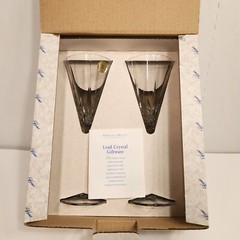 Princess House – Crystal – Champagne Flutes – Qty. 2 – 9 in. Tall – 892 Germany