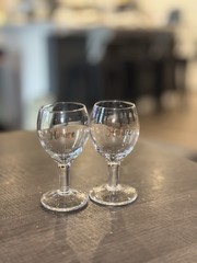 Di Amore Stemmed Cordial Brandy Glass Logo 4″ tall Set of 2