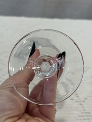 Vintage Set of 2 Cherbourg 24% French Lead Crystal Unit No. 3 Champagne/Sherbet