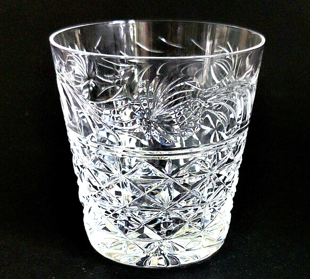 STUART CRYSTAL MANSFIELD OLD FASHIONED GLASS, Cut Crystal, 3 3/8″, 8 oz, ENGLAND
