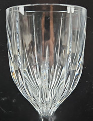 1) Lenox Starlight Water Goblet Elegant Crystal Clear Vertical Cut Etch Stemware
