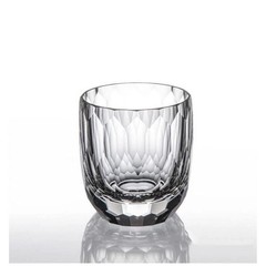 Hand Engraved Sparkle Rock Crystal Whiskey Tumbler 8Oz Luxury Men’s Gift Glass
