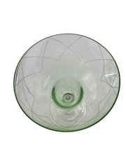 Vintage Multicolor Atomic Margarita Glasses Etched MCM 7” Set of 4 Bar Ware