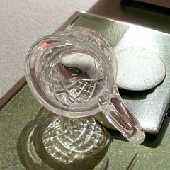 VTG Etched St. Louis French Cut Crystal Chantilly Clear Pattern Water Jug 44 oz