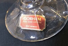2 Vintage GORHAM LEAD CRYSTAL TULIP CANDLESTICKS 5-3/4″ Tall Made West Germany