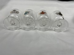 Camelot Coat Of Arms Federal Set Of Four Bar Drinkware MCM Retro 8oz Vintage