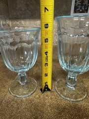6 Noritake Provincial Blue Water Goblets & Juice Glasses – Mixed Set MCM