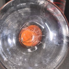Peàn Doubulyu (2) Two Wonkie Striped Swirl Goblet Art Glass Signed