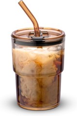 BLUEPOLAR 13oz/400ml Tumbler Water Glass, Cups with Straw and Lid Sealed Carry o