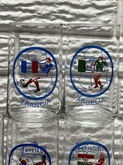 RARE Vtg. 12 pc. 12 oz. Corona Soccer Fútbol Glasses Different Countries