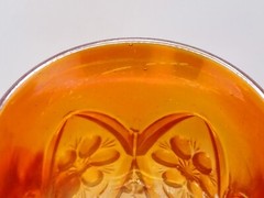 Vintage Imperial Marigold Carnival Glass Tumbler 474 Four Seventy Four 4″ USA
