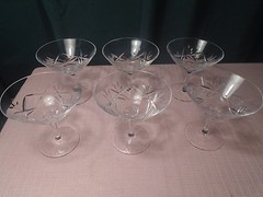 Josair Asta Champagne Tall Sherbet 4 3/8″ (6) 1964-75 1-marked