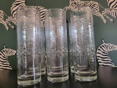 VINTAGE Iittala Finland Tapio Wirkkala Mesi Highball Glasses Texture – Set Of 6