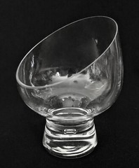 (4) Kosta Boda ~ PIPPI / PIPPA ~ Tilted Whiskey Glasses / Brandy Snifters