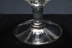 5 Fostoria Cloverleaf Pattern Needle Etched Low Sherbets Footed Dessert Stems