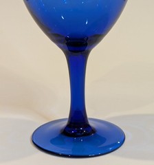 LUMINARC Cristallerie d’Arques Iced Tea Glass Goblet Cobalts Blue 16 oz 8″ Set/4