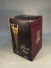 Private Stock Limited Edition Tropez 6 oz hollow stem Set Of 4 champagne Flutes
