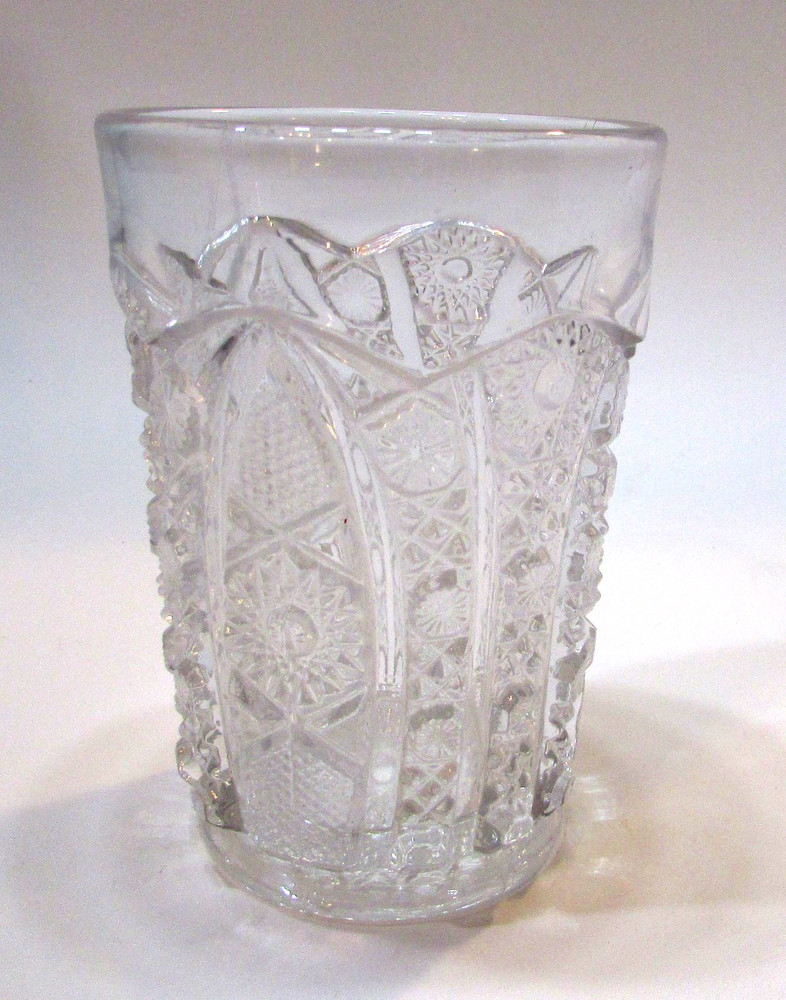 Clear Imperial Fenton Indiana Ohio Smith Glass Daisy Button Pattern 4.5″ Tumbler
