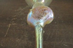 Bri’oni Brioni Fine Hand Made Wine Glass Goblet Red Amber 11 5/8″