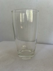 Glass Monogrammed “J” 5 inch Etched Glass Tumbler Excellent Condition Clear