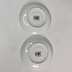 Vtg Kent Springfield Cup Saucer 2 Sets Floral Grannycore Gold Trim 5 3/4″ Floral