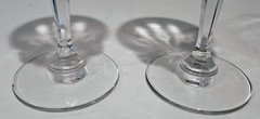 2 AMERICAN HERITAGE Crystal- Water Goblet -St. George -Clear- 8″-EUC