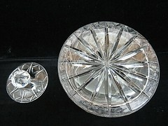 Deep Cut Crystral Biscuit Barrel w/ Lid (1)