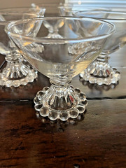 Anchor Hocking Boopie Glass Ware. Set of 6 Champagne / Dessert Glassware