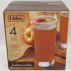 Libbey Hudson Cooler Glasses Highball Thick Bottom 4 Pack