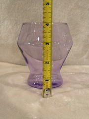 Yield Design Millenium Collection Stemless Wine Glass Lot of 2 Lilac Pink EUC
