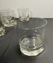 6 Javit Style CLIPPER SHIP Etched OLD FASHIONED Whiskey Rocks Glasses 8 oz 3.5”