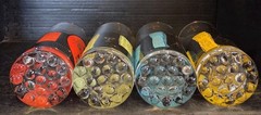 Roerig Pfizer Pharmaceutical Promo Glasses Set of 4 Mid Century Modern