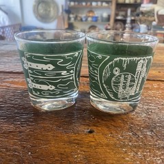 Set of 2 Royal China Colonial Homestead Highball glasses
