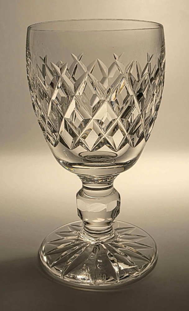 Vintage Boyne (Cut Foot) 4Inch Port Wine by Waterford Crystal, Exc/Signed