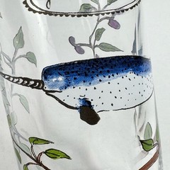 NWT Anthropologie Molly Hatch 6 oz Juice Glass Narwhal You Are Magic