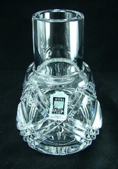 Avitra Crystal TARTAN SCOTLAND Bedside Carafe with Tumbler NEW w Sticker