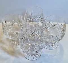 Waterford 🇮🇪 Lismore Crystal Brandy Snifter 5.25” Gothic Mark Heavy ~ Perfect!