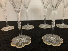 6 Red Wine Glasses Model Elbeuf Crystal From Baccarat (Price Per Unit)