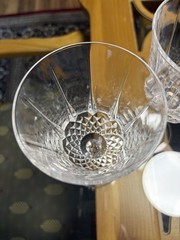 Set of 2 Cristal D’Arques Longchamp Water Goblets Bar Stemware Crystal